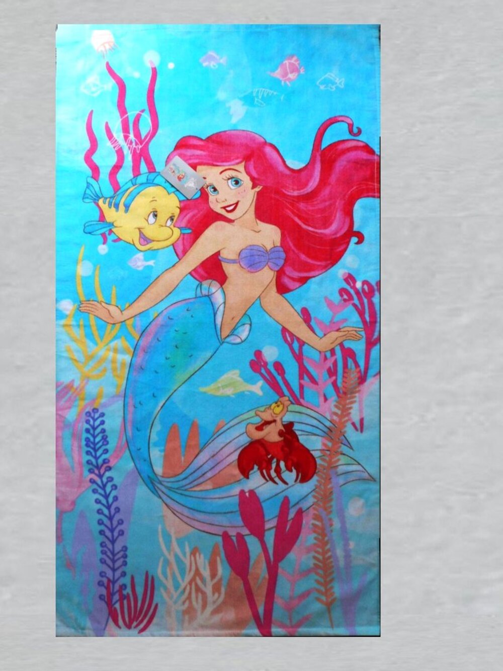 Little Mermaid Beach Towel Measures 29 x 59 in.